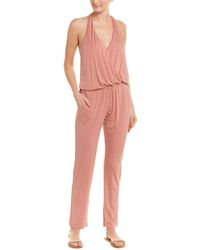 Young Fabulous & Broke Yfb Clothing Birdseye Jumpsuit - Pink