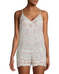 Young Fabulous & Broke Fedora Cut-out Romper - White