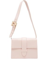 Lyst Rochas Zip Bag With 3 Compartments In Green Rochas Buckle Leather Handbag Lyst