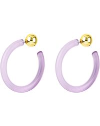 Lyst Henri Bendel Script Hoop Earring In Blue Henri Bendel Ettika Fantasy Hoop Earring Lyst