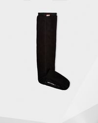 HUNTER Unisex Original Fitted Boot Socks - Long - Black