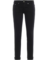 Dondup Black Monroe Skinny Five Pocket Jeans