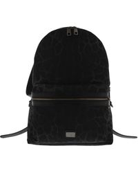 Prada Zaino-In-Pelle-E-Tessuto-Nero-Dimensioni: in Black for Men ...  