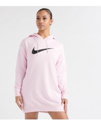 nike pink swoosh hoodie dress nike pink swoosh hoodie dress