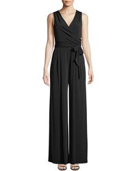 Lyst - Forever 21 Standout Faux Leather Jumpsuit in Black