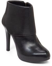 Lyst - Pura lópez Wedge Platform Booties in Black