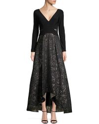 xscape embellished ruched gown