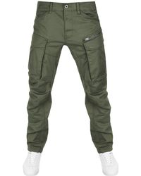 g star raw rovic tapered trousers green