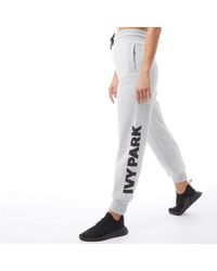 Ivy Park Logo Joggers Light Grey Marl - Gray