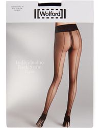 Wolford Individual 10 Back Seam Tights - Multicolour