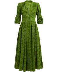Cult Gaia - Willow Puff Sleeve Eyelet Lace Maxi Dress - Lyst
