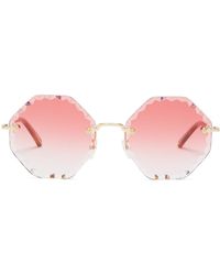 chloe rosie pink sunglasses