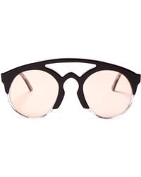 Frame Sunglasses Half Aviator Acetate Lyst Marques'almeida 5wU81n5