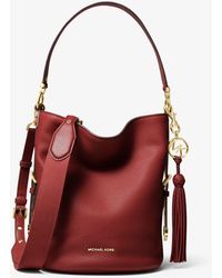 brooke medium embellished pebbled leather shoulder bag