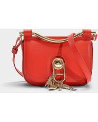 Women S Carven Bags Carven Misti Crossbody Bag In Espelette Calfskin Lyst