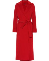 Max Mara Manteau Algeri en laine - Rouge