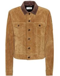 Saint Laurent Giacca in suede - Multicolore