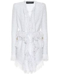 Balmain Exclusive To Mytheresa – Metallic Bouclé Jacket - White