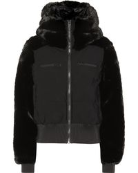 Fusalp Veste de ski Chesery à capuche à fourrure - Noir