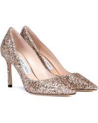 Jimmy Choo - Romy 85 Glitter Court Shoes - Lyst