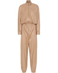 Zimmermann Jumpsuit aus Leder - Natur