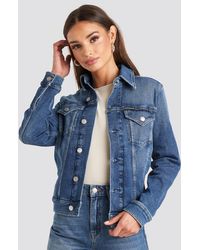 Calvin Klein Foundation Trucker Jacket - Blau