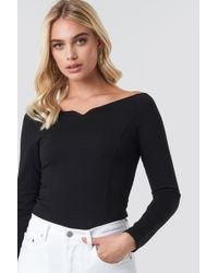 bodycon v neck top