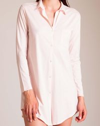 Hanro Cotton Deluxe Sleepshirt - Pink