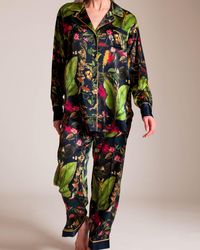 Oscar de la Renta Jungle Print Pajama - Multicolor