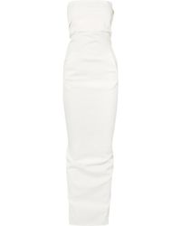 rick owens white gown