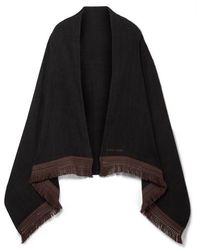 Albus Lumen Safi Fringed Cotton-terry Towel - Black