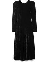 Lyst - Stella Mccartney Contoured Meshinset Onesleeve Sheath Dress in Black
