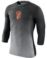 nike pro hypercool men's long sleeve baseball top