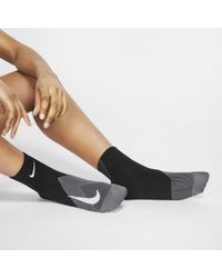 Nike Elite Lightweight Crew Running Socks - Black