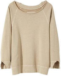 Nili Lotan Luka Scoop Neck Sweatshirt - Natural