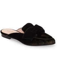kate spade gold mules