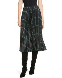 Polo Ralph Lauren Pleated Tartan-print Dress - Green