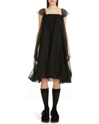 Simone Rocha Tulle Babydoll Dress - Black