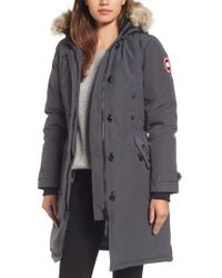canada goose kensington parka in graphite canada goose kensington parka in graphite