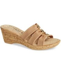 Lyst - Shop Women's Easy Street Wedges from $17 Easy Street - By Easy Street Andrea Wedge Slide - Lyst