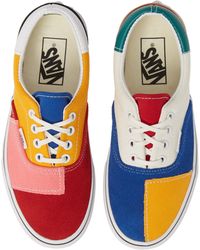 vans slip on patchwork denim