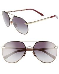burberry trench collection round frame sunglasses