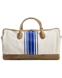 Lyst Lands End Striped Duffel Bag In Natural Lands End Striped Duffel Bag Lyst