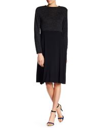Lyst Women S Go Couture Clothing From 26 Go Couture Modest Long Sleeve A Line Blocked Dress Lyst