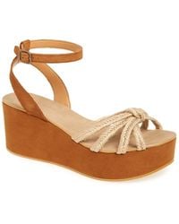 TOPSHOP | 'weave' Platform Wedge Sandal | Lyst