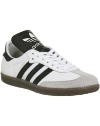 adidas samba formatori bianco bianchi originali per gli uomini lyst adidas samba formatori bianco bianchi originali per gli uomini lyst