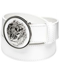 Versace White Leather Belt in White for Men - Save 41% - Lyst