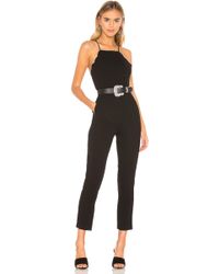 BCBGeneration Scalloped Ankle Jumpsuit - Schwarz