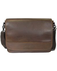 robert graham leather messenger bag