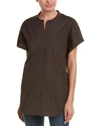 Vince Popover Top - Gray